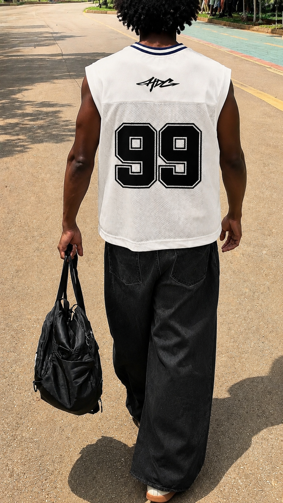 HDC Loose Sleeveless Mesh T-Shirt