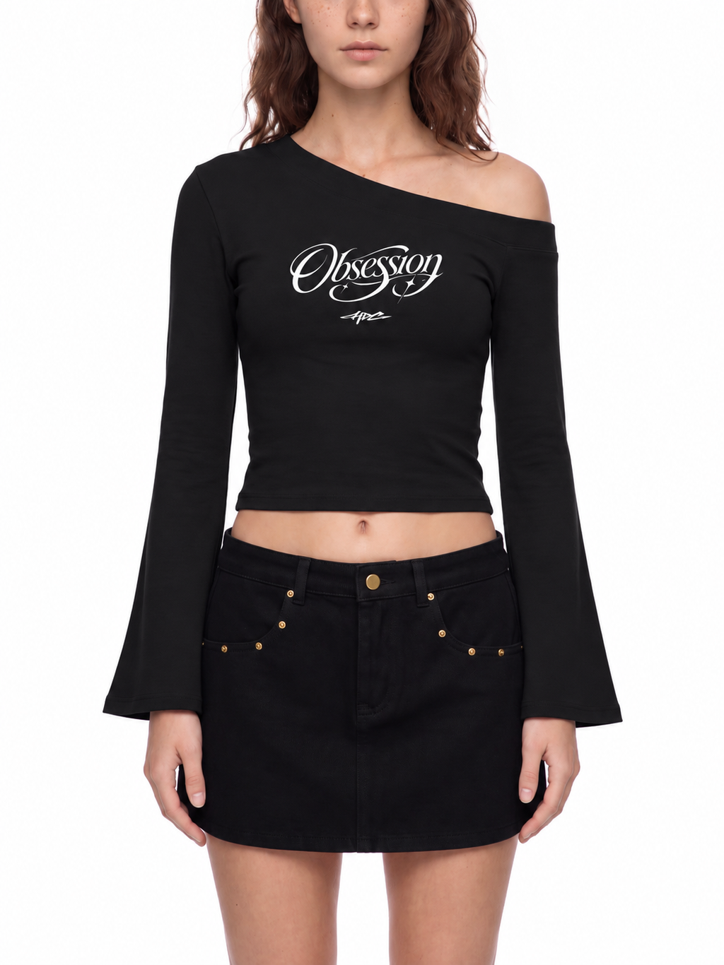 Women's Off-Shoulder Bell Sleeve T-Shirt