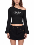 Women's Off-Shoulder Bell Sleeve T-Shirt