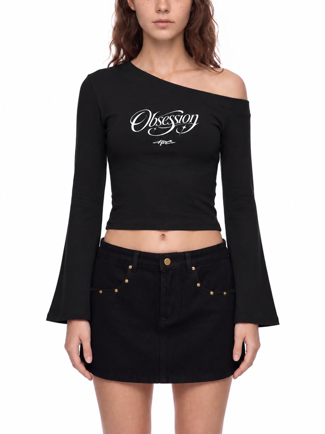 Women's Off-Shoulder Bell Sleeve T-Shirt